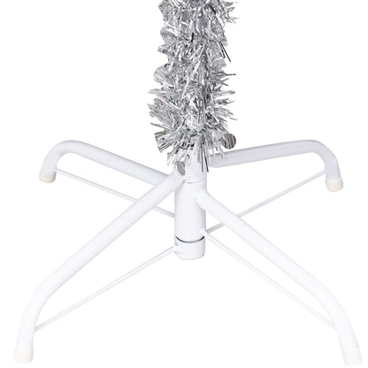 Albero di Natale Preilluminato con Palline Argento 210 cm PET - homemem39