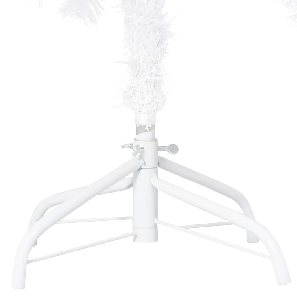 Albero di Natale Preilluminato con Palline Bianco 180 cm PVC - homemem39