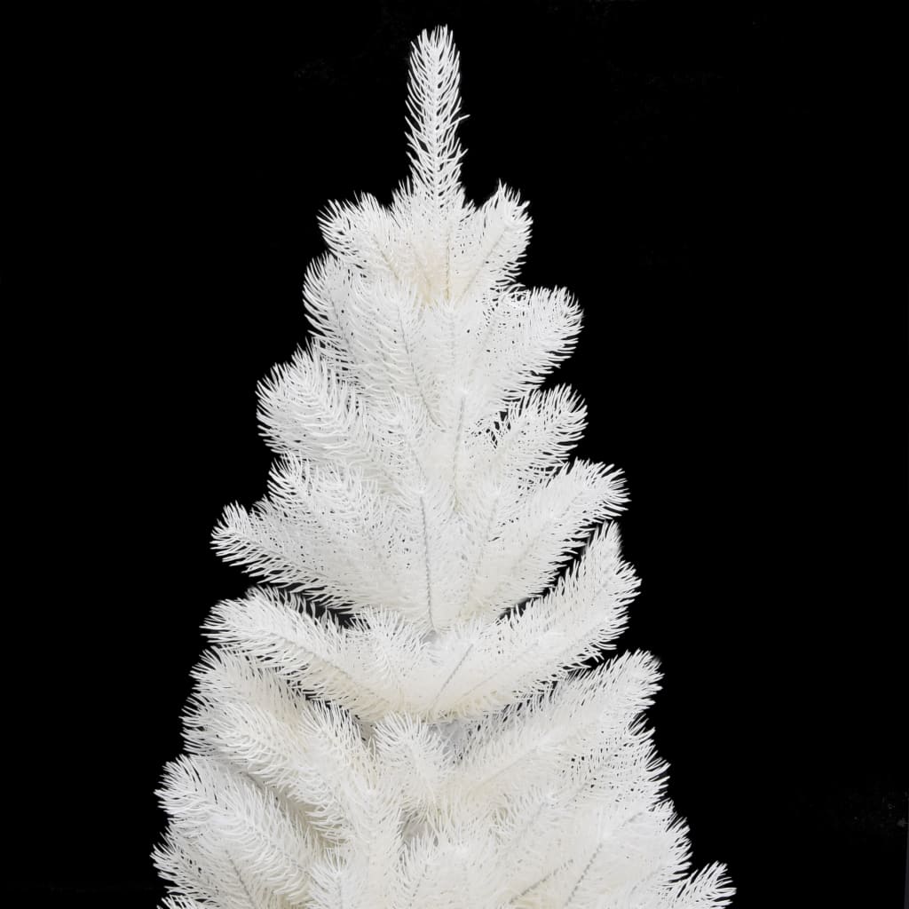 Albero di Natale Preilluminato con Palline Bianco 90 cm - homemem39