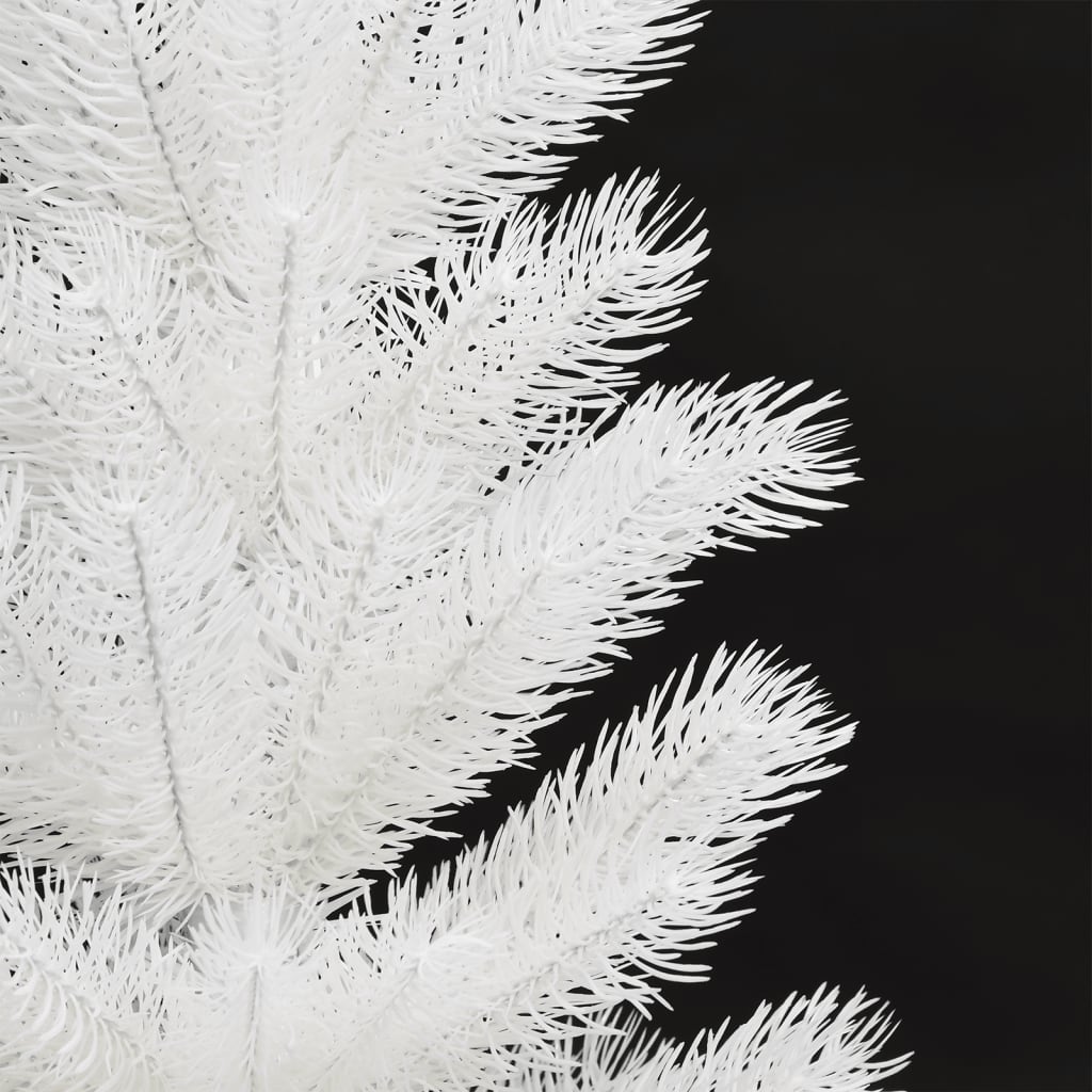 Albero di Natale Preilluminato con Palline Bianco 90 cm - homemem39