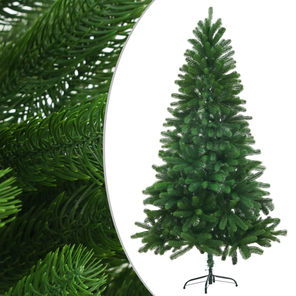 Albero di Natale Preilluminato con Palline Verde 150 cm - homemem39