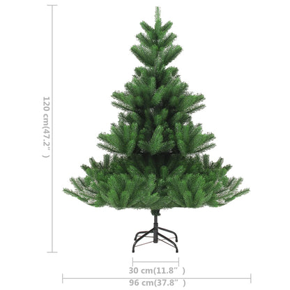 Albero Natale Artificiale Abete Nordmann LED Palline Verde120cm - homemem39