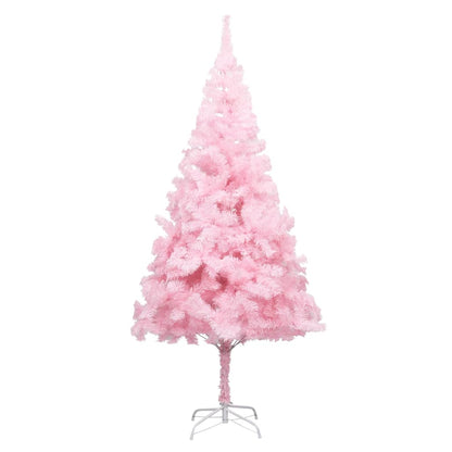 Set Albero Natale Artificiale con LED e Palline Rosa 240 cm PVC - homemem39