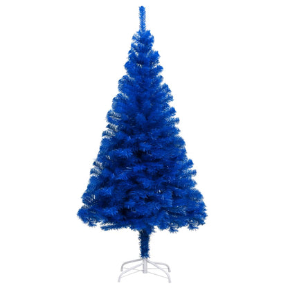 Albero di Natale Preilluminato con Palline Blu 210 cm PVC - homemem39