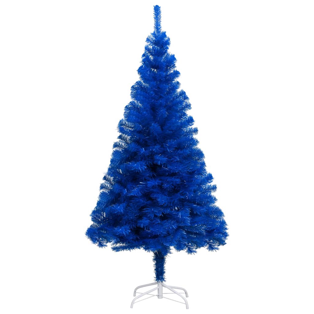 Albero di Natale Preilluminato con Palline Blu 240 cm PVC - homemem39