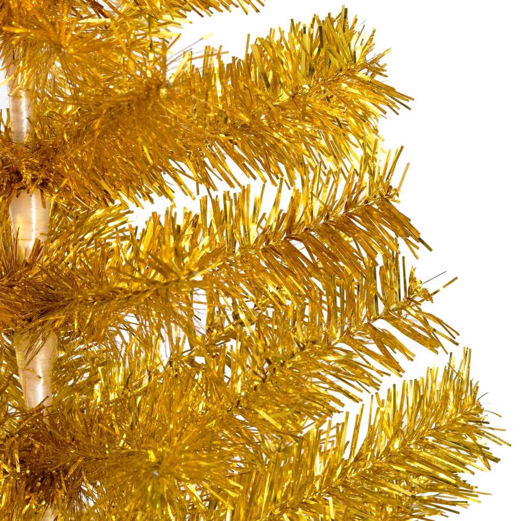 Set Albero Natale Artificiale con LED e Palline Oro 120cm PET - homemem39