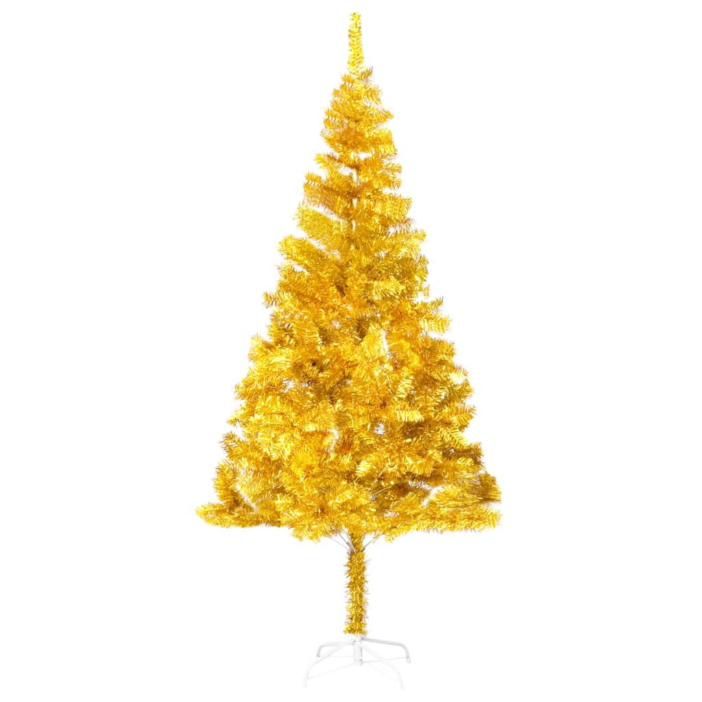 Set Albero Natale Artificiale con LED e Palline Oro 210 cm PET - homemem39