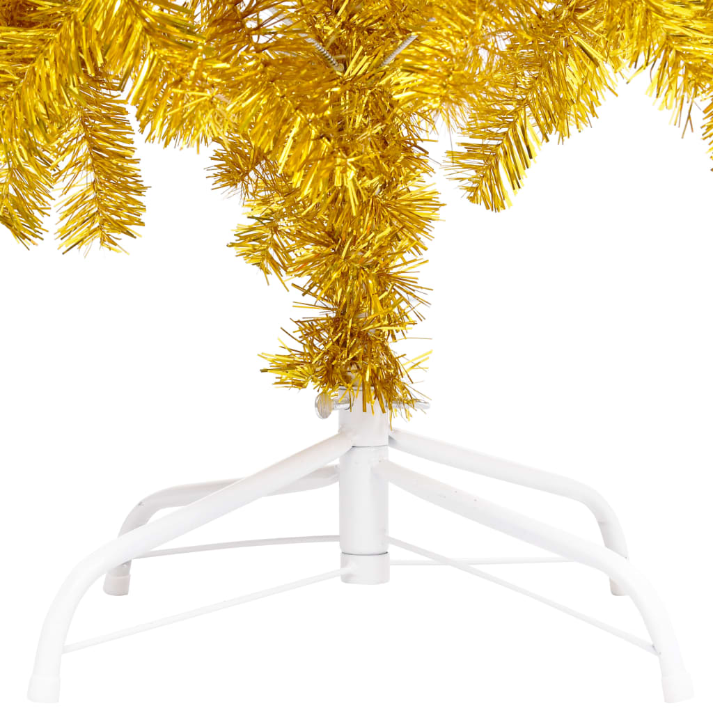 Set Albero Natale Artificiale con LED e Palline Oro 210 cm PET - homemem39