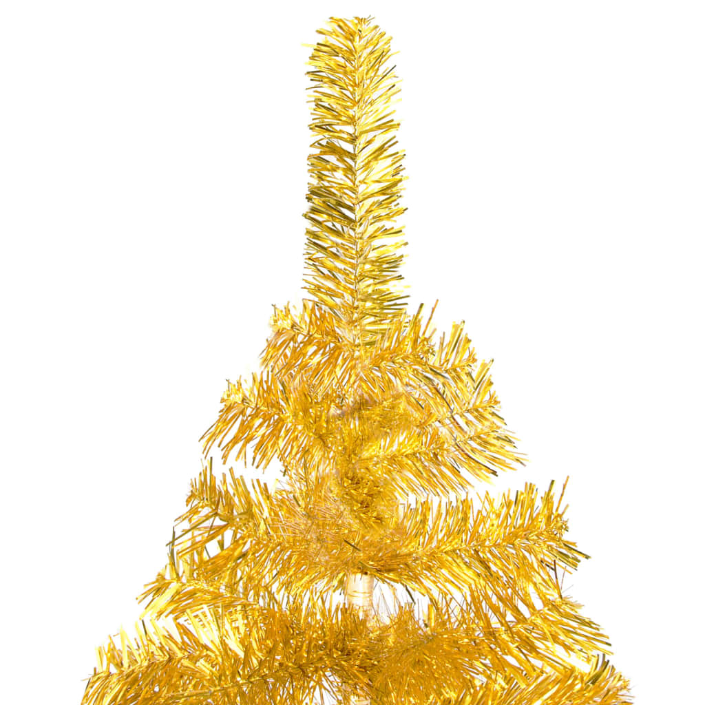 Albero di Natale Preilluminato con Palline Oro 240 cm PET - homemem39