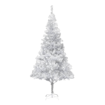 Albero di Natale Preilluminato con Palline Argento 210 cm PET - homemem39