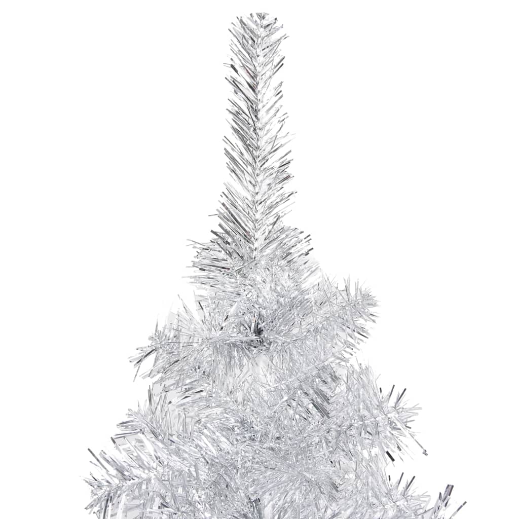 Albero di Natale Preilluminato con Palline Argento 240 cm PET - homemem39