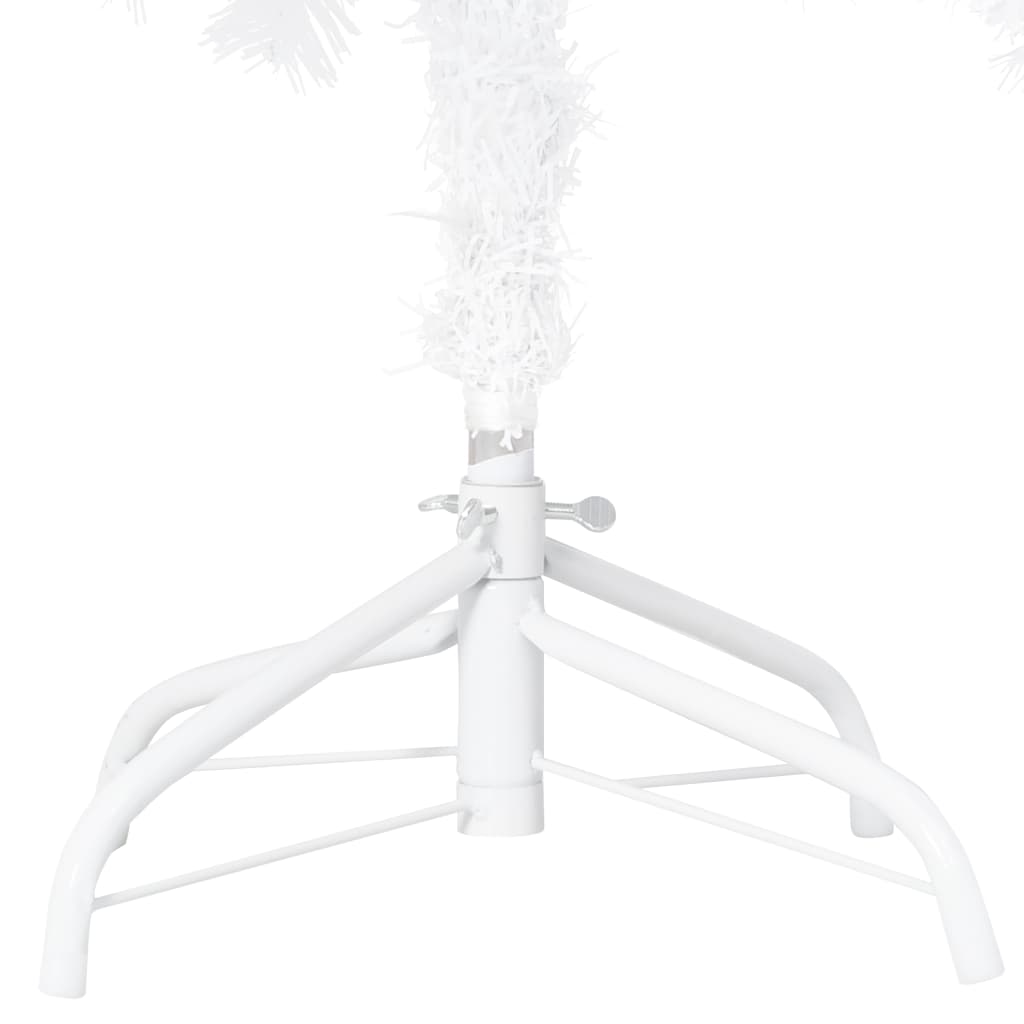 Set Albero Natale Artificiale LED e Palline Bianco 210 cm PVC - homemem39