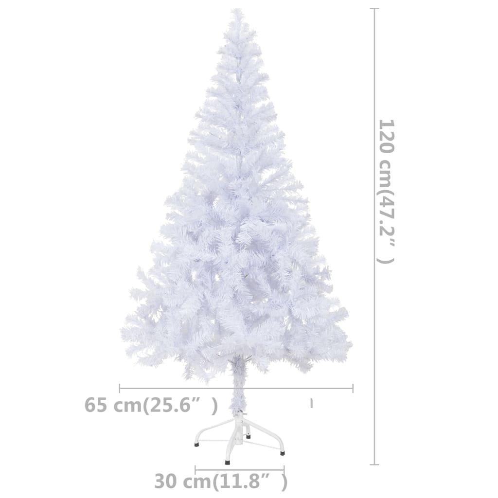 Albero di Natale Preilluminato con Palline 120 cm 230 Rami - homemem39