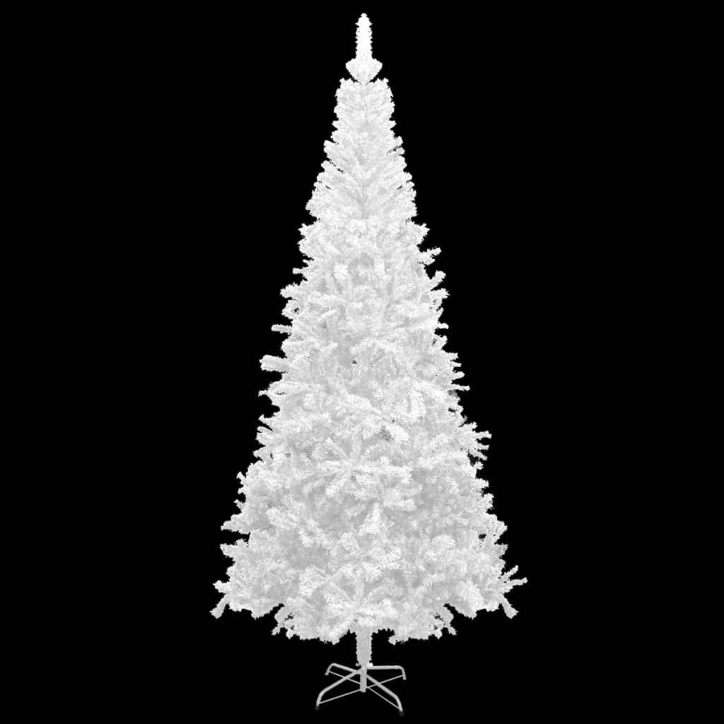 Albero di Natale Artificiale Preiluminato Palline 240 cm Bianco - homemem39