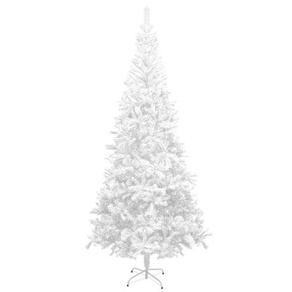 Albero di Natale Artificiale Preiluminato Palline 240 cm Bianco - homemem39