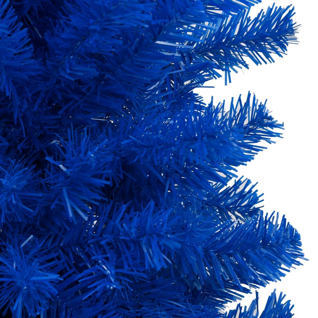 Albero di Natale Preilluminato con Palline Blu 120 cm PVC - homemem39