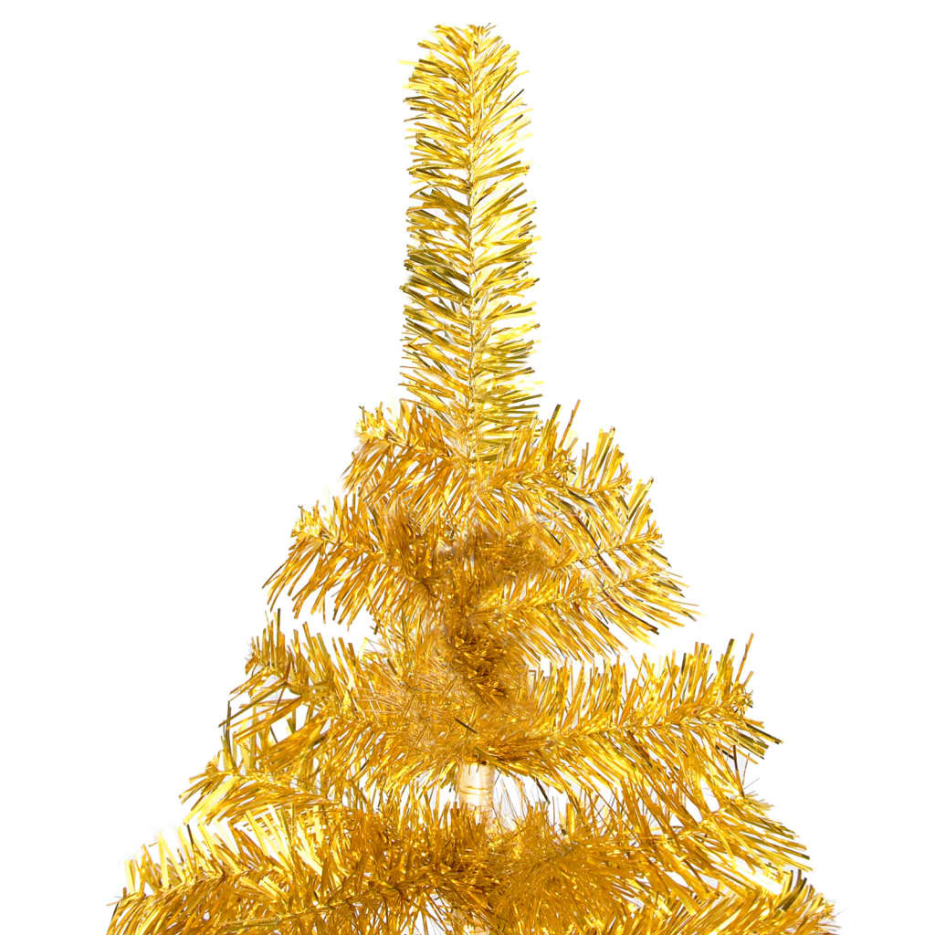 Set Albero Natale Artificiale con LED e Palline Oro 120cm PET - homemem39