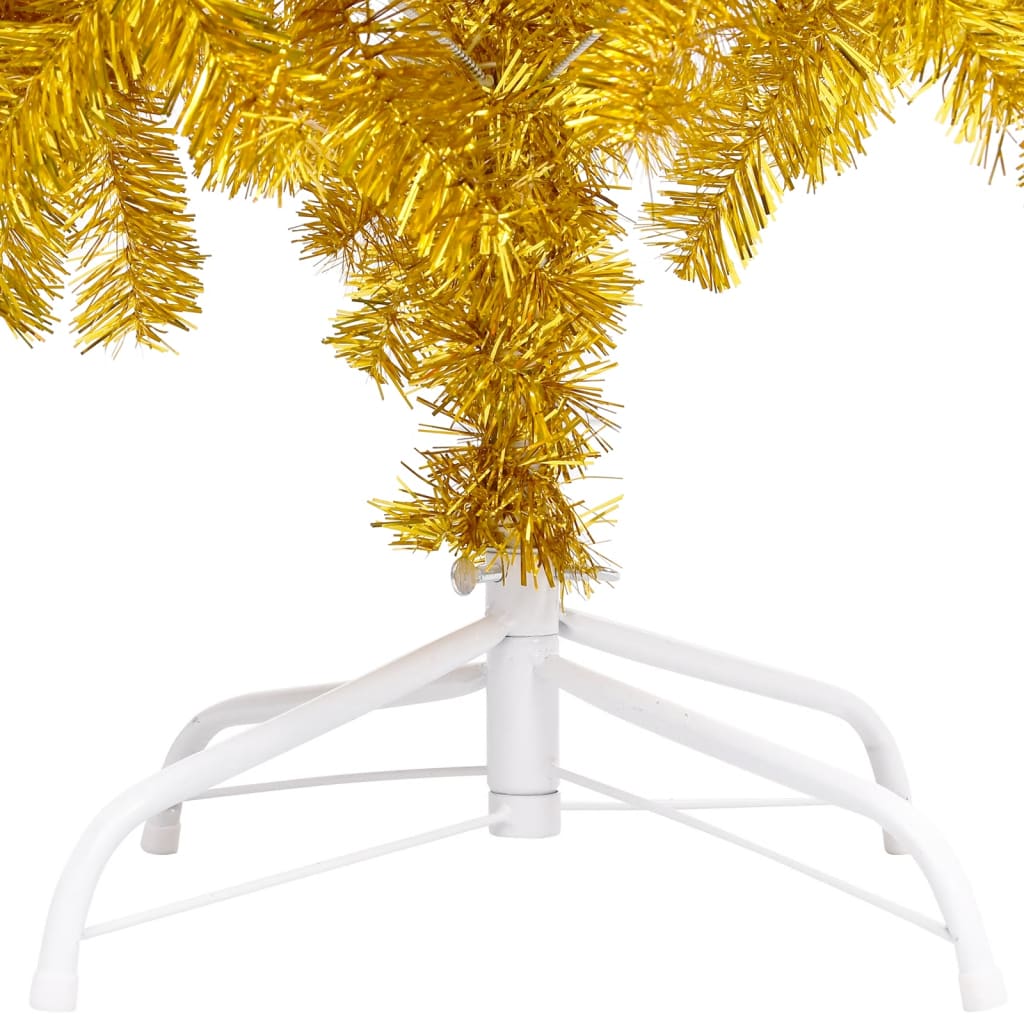 Set Albero Natale Artificiale con LED e Palline Oro 120cm PET - homemem39