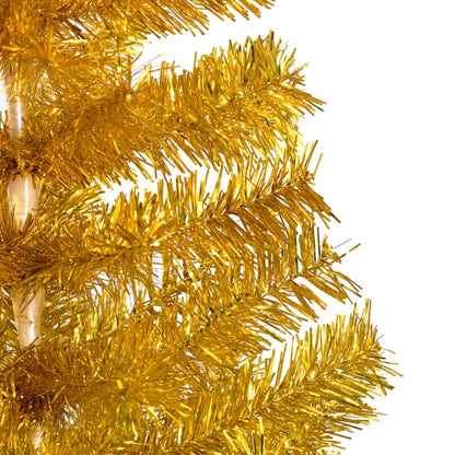Set Albero Natale Artificiale con LED e Palline Oro 150cm PET - homemem39