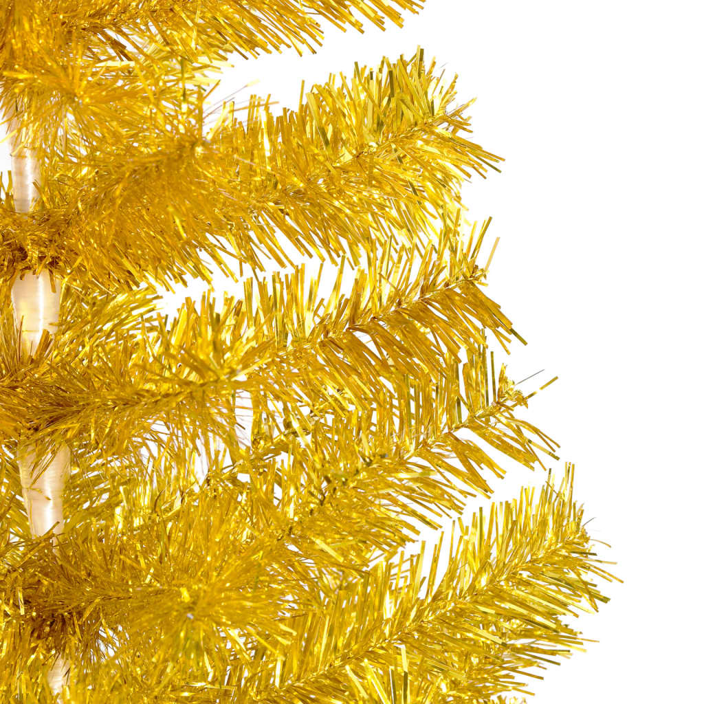 Set Albero Natale Artificiale con LED e Palline Oro 180cm PET - homemem39