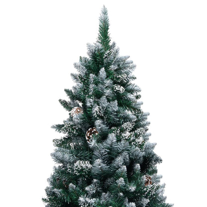 Set Albero Natale Artificiale con LED Palline e Pigne 210 cm - homemem39