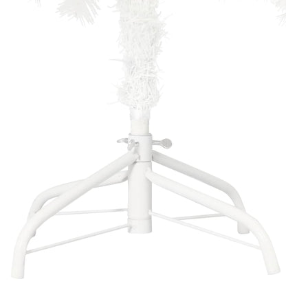 Set Albero Natale Artificiale con LED e Palline Bianco 120 cm - homemem39