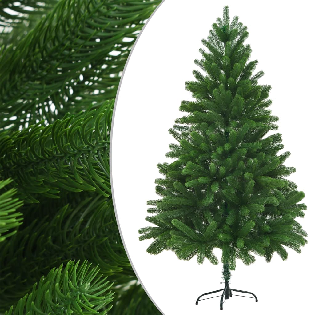 Albero di Natale Preilluminato con Palline Verde 180 cm - homemem39