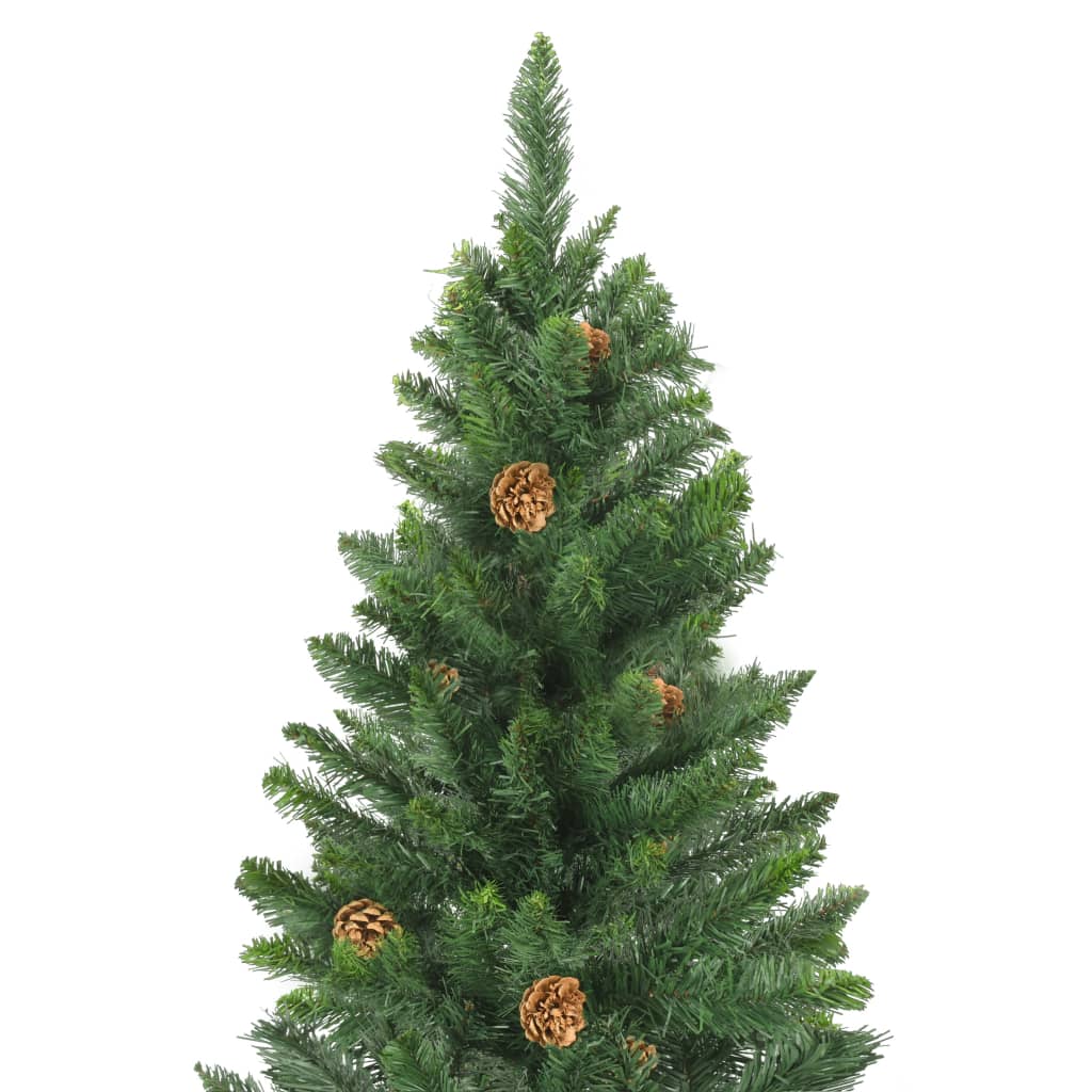 Set Albero Natale Artificiale con LED e Palline Verde 210cm - homemem39