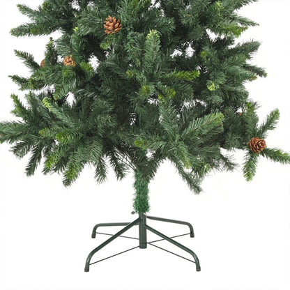 Set Albero Natale Artificiale con LED e Palline Verde 210cm - homemem39