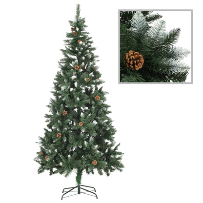 Set Albero Natale Artificiale con LED Palline e Pigne 210 cm - homemem39