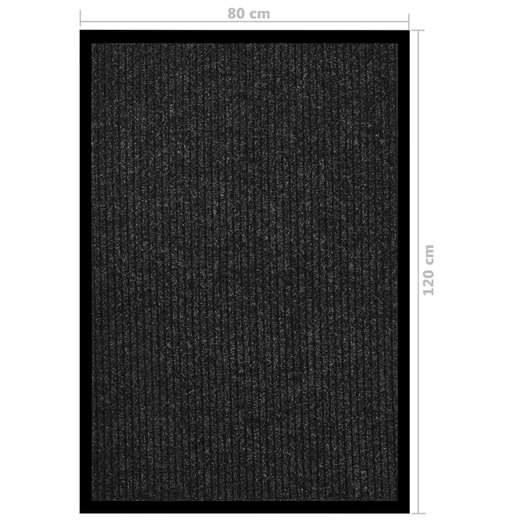 Zerbino Striato Antracite 80x120 cm - homemem39