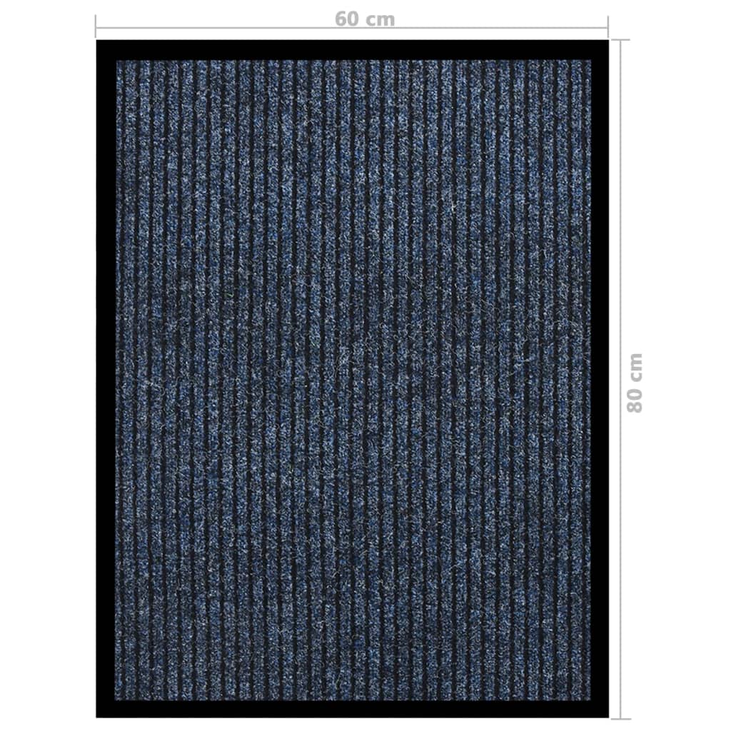 Zerbino Striato Blu 60x80 cm - homemem39