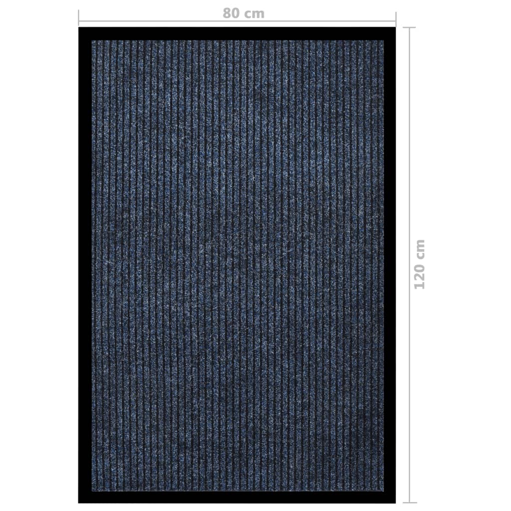 Zerbino Striato Blu 80x120 cm - homemem39