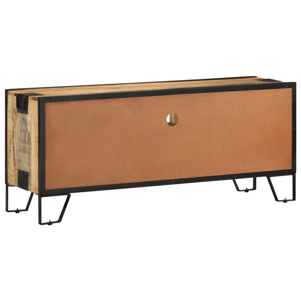 Mobile Porta TV 110x31x46 cm in Legno di Mango Grezzo - homemem39