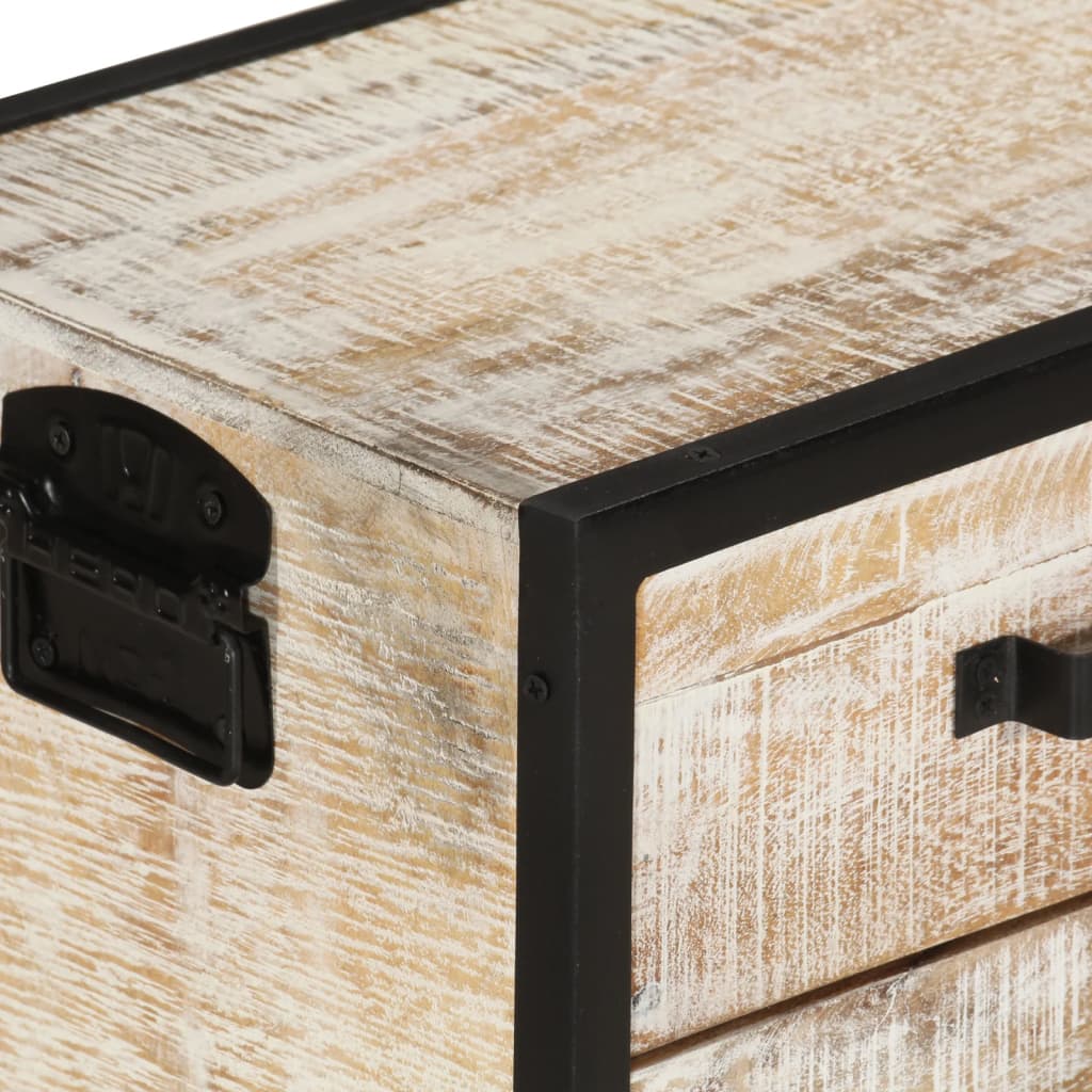 Mobile Porta TV 110x30x41 cm in Legno Massello di Acacia - homemem39