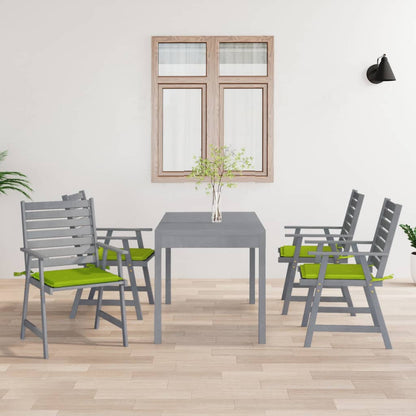 Sedie Pranzo per Esterni con Cuscini 4 pz Legno Massello Acacia - homemem39