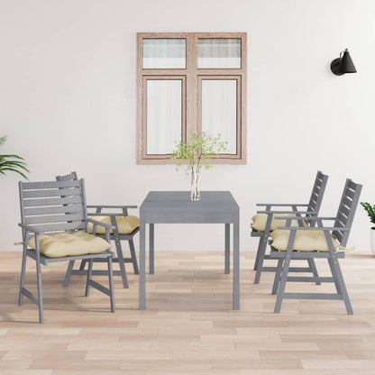 Sedie Pranzo per Esterni con Cuscini 4 pz Legno Massello Acacia - homemem39