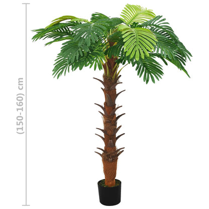 Palma Cycas Artificiale con Vaso 160 cm Verde - homemem39