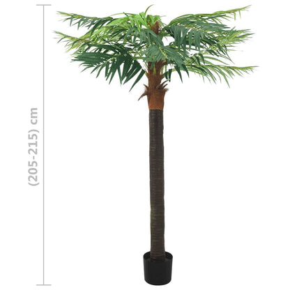 Palma di Phoenix Artificiale con Vaso 215 cm Verde - homemem39