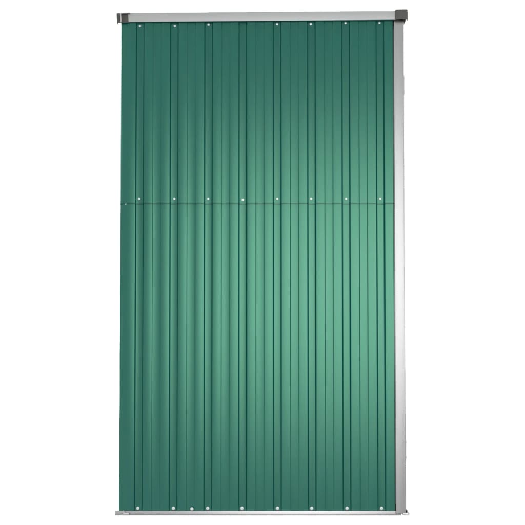 Capanno per Attrezzi Verde 225x89x161 cm in Acciaio Zincato - homemem39