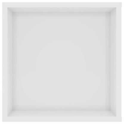 Armadietto TV da Parete Bianco Lucido 102x35x35cm in Truciolato - homemem39