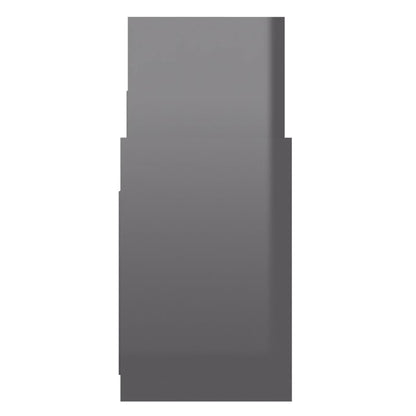 Credenza Grigio Lucido 60x26x60 cm in Truciolato - homemem39