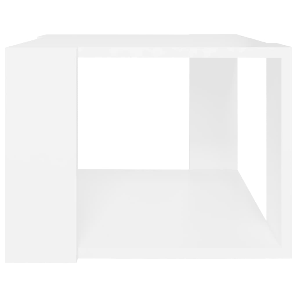 Tavolino da Salotto Bianco 40x40x30 cm in Legno Multistrato - homemem39