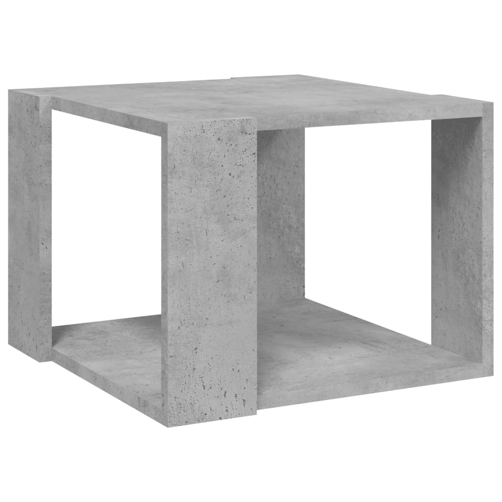 Tavolino da Salotto Grigio Cemento 40x40x30cm Legno Multistrato - homemem39