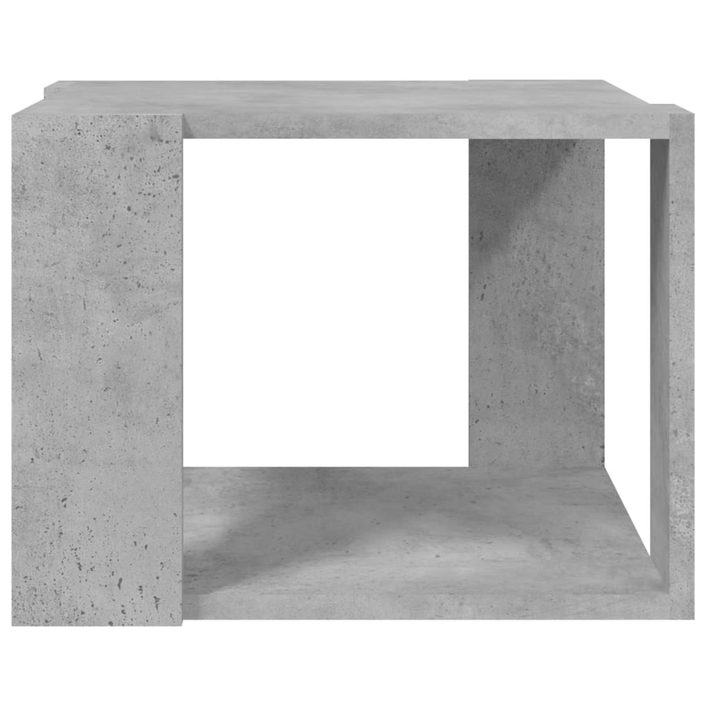Tavolino da Salotto Grigio Cemento 40x40x30cm Legno Multistrato - homemem39