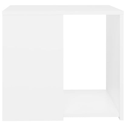 Tavolino Bianco 50x50x45 cm in Legno Multistrato - homemem39