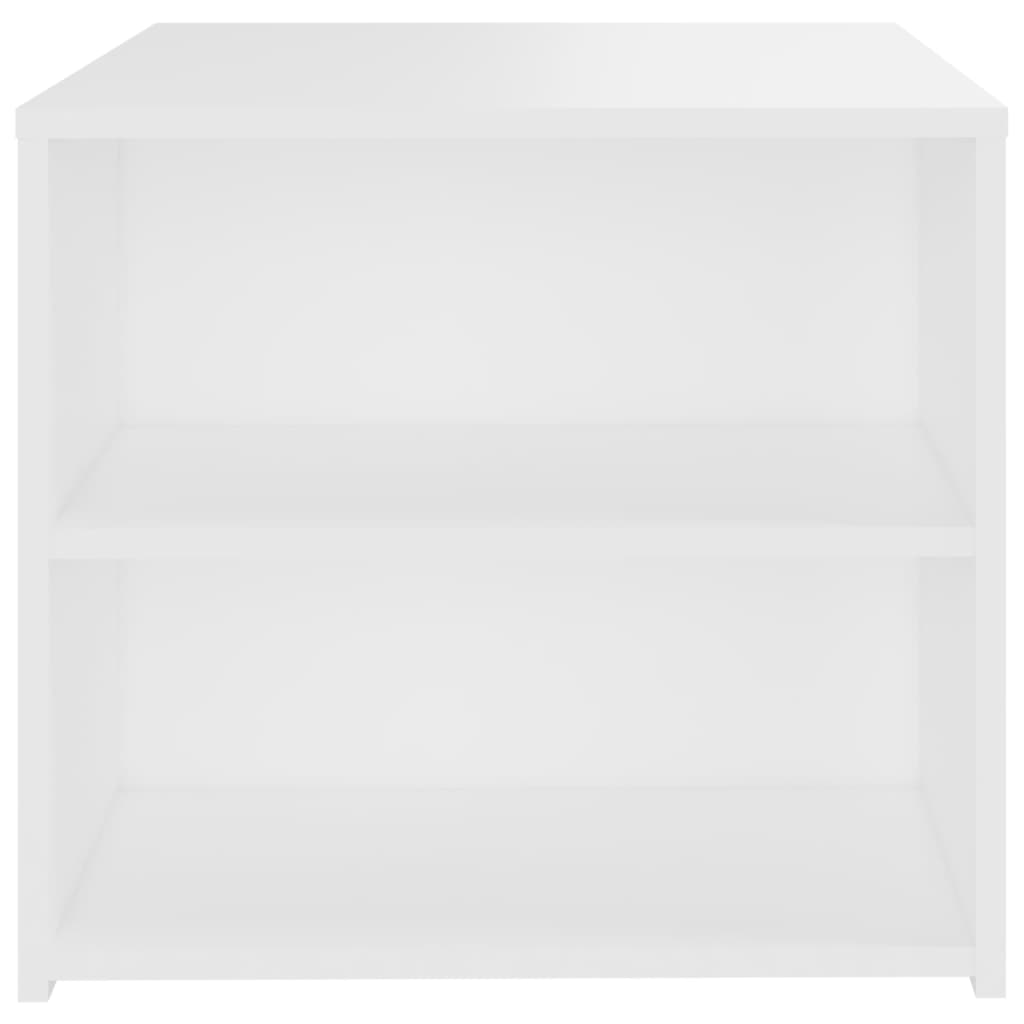 Tavolino Bianco 50x50x45 cm in Legno Multistrato - homemem39