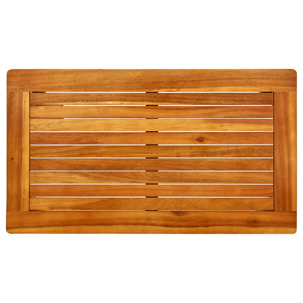 Tavolino da Giardino 70x40x36 cm in Legno Massello di Acacia - homemem39