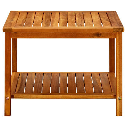 Tavolino da Salotto 60x60x45 cm in Legno Massello di Acacia - homemem39