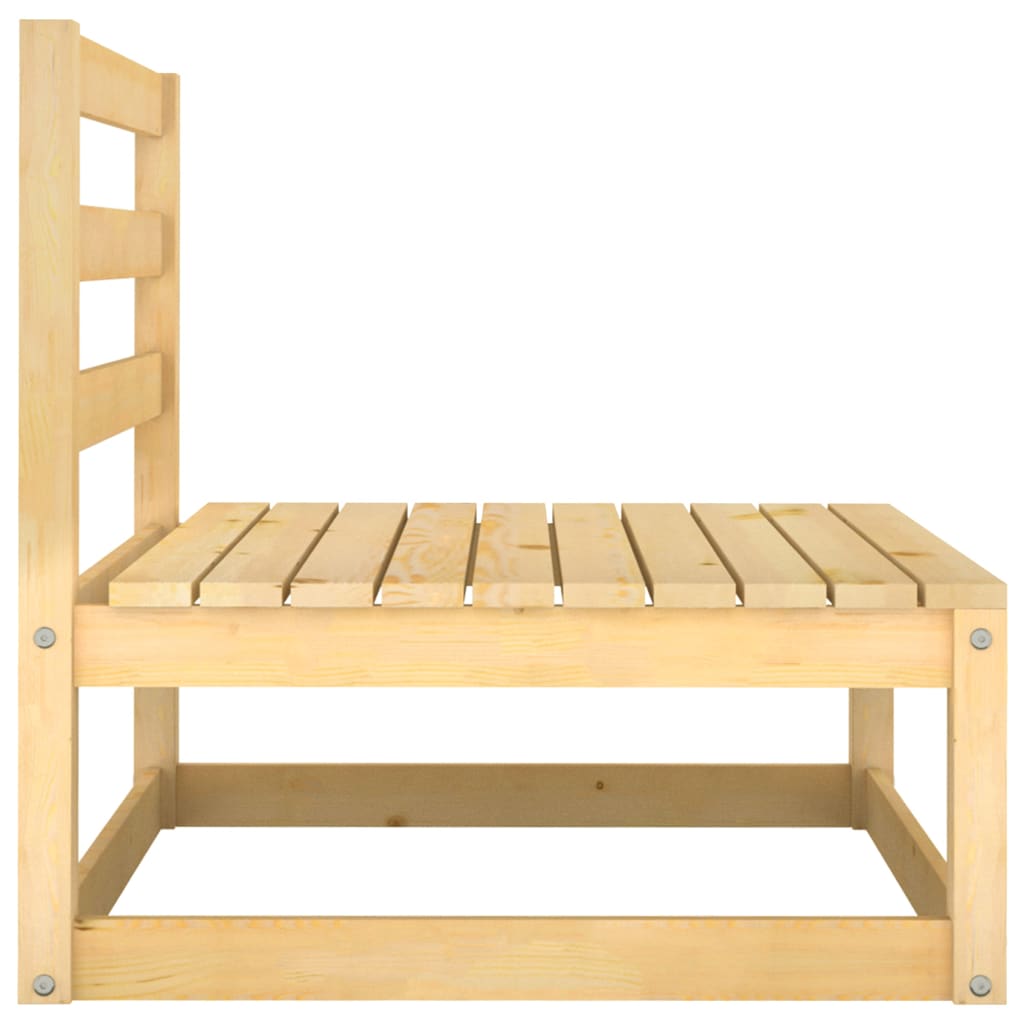 Set Divani da Giardino 2 pz con Cuscini Legno Massello Pino - homemem39